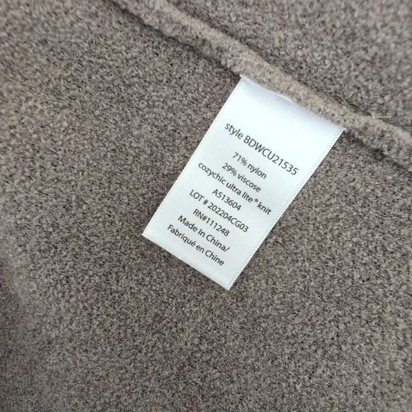 NWT Barefoot Dreams CozyChic Ultra Lite Shawl Vest Brown Loden XL BDWCU21535 - Picture 4 of 9